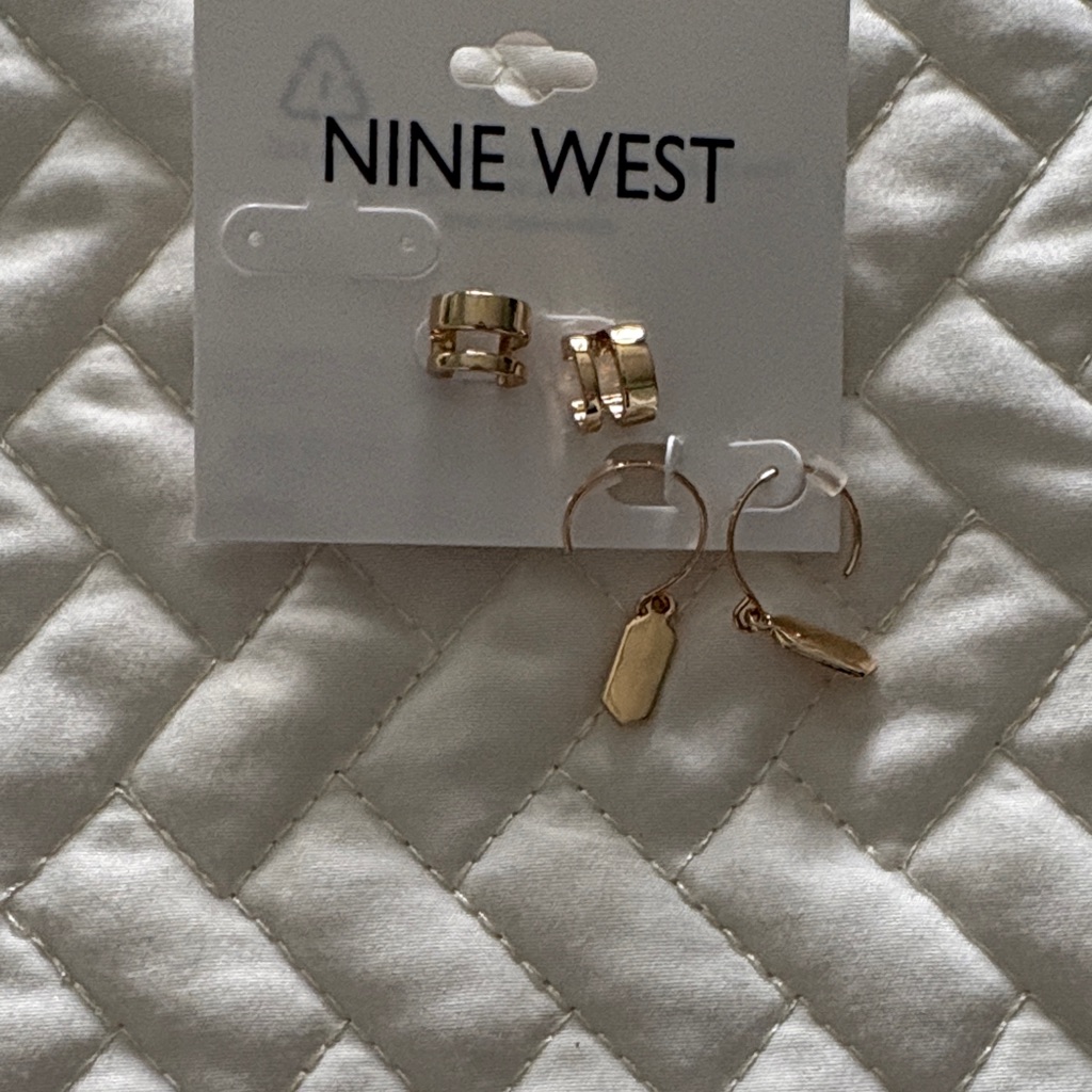 Nine West Gold Earring Set